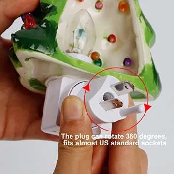 Hausse 2 Pack Vintage Christmas Tree Night Lights