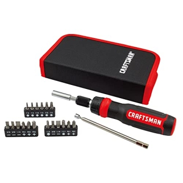 Craftsman Ratcheting Screwdriver Set with 26 Interchangeable Bits