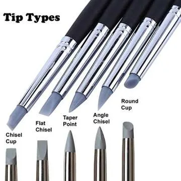 Barvotti 5 Pcs Silicone Color Shapers - Blend, Paint, Sculpt Tools