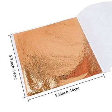 Gwybkq 400 Pieces Multi-Color Gold Leaf Sheets for Arts & Crafts DIY Decoration