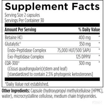 Digestive Enzyme for Healthy Body Composition Control (60 Capsules)