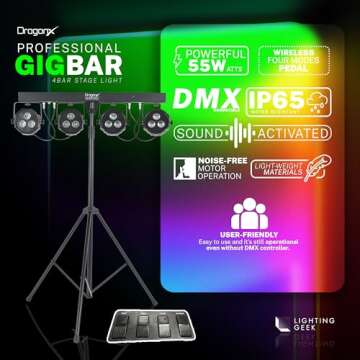DragonX DJ Light Stand - Versatile Lighting Solution for Events