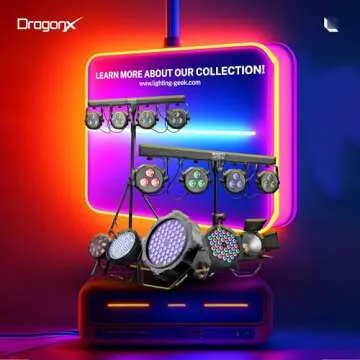 DragonX DJ Light Stand with Wireless Footpedal and Par Cans