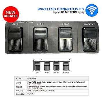 DragonX DJ Light Stand with Wireless Footpedal and Par Cans