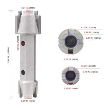 HAUTMEC Tub Drain Remover Wrench Tool – Efficient Heavy Duty Shower Drain Tool