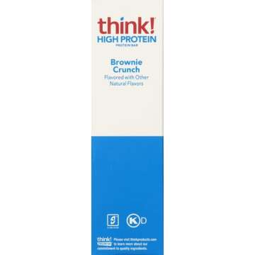 Glanbia Performance Thinkthin High Protein Bars, Brownie Crunch, 5 ct