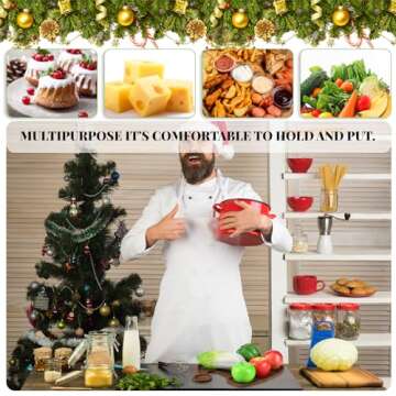 Maxcheck Christmas Wood Serving Tray Santa Hat Shaped Wooden Platter Rustic Farmhouse 11.42 x 10.43 ...