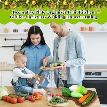 Maxcheck Christmas Serving Tray for Holiday Celebrations