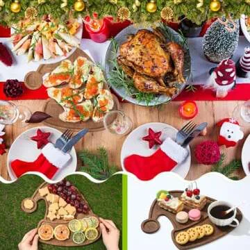 Maxcheck Christmas Serving Tray for Holiday Celebrations