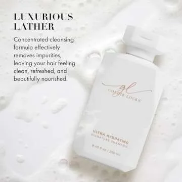 Goldie Locks Ultra Hydrating Signature Shampoo, Safe For Hair Extensions & Color Treated Hair, Maintains Texture & Shine, Encourages Healthy Hair Growth, Protein Free, 8.45 Fl Oz