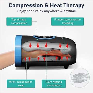 QUINEAR Cordless Hand Massager for Arthritis Relief