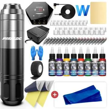 Tattoo Pen Kit with 200 Disposable Covers for Beginners