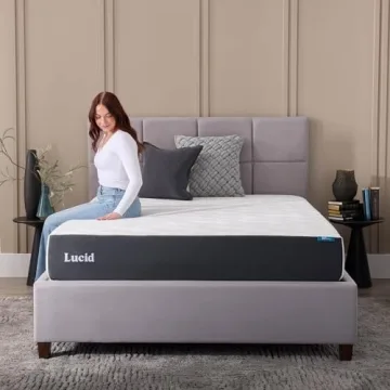 LUCID 10 Inch Memory Foam Mattress - Comfort & Support