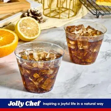 Jolly Chef Assorted 100 Pack 9 oz Plastic Cups