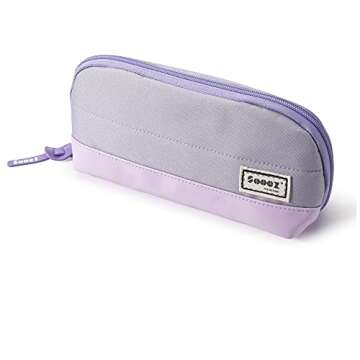 Sooez Wide-Opening Pencil Pen Case, Lightweight & Spacious Pencil Pouch Zipper Stationery Bag, Aesth...