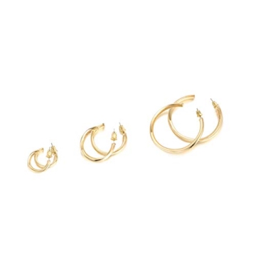 PAVOI 14K Gold Hoop Earrings | Lightweight & Stylish