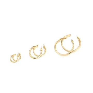 PAVOI 14K Gold Hoop Earrings | Lightweight & Stylish