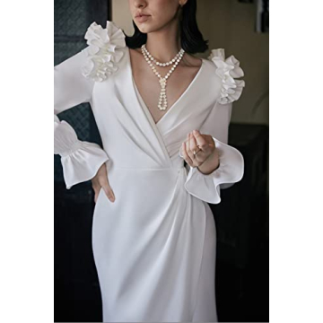 Firstmeet 60'' Long Wrap Statement Necklace for Women