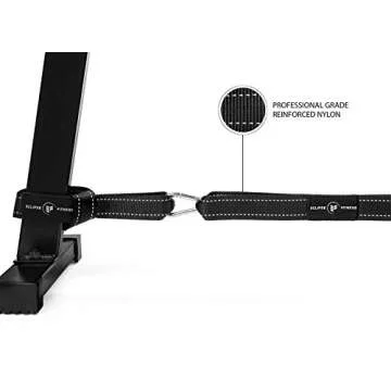 Eclipse Fitness Battle Rope Anchor Strap Kit | Heavy Duty Reinforced Nylon | Easy and Fast Setup | Stops Rope Damage | Stainless Steel Carabiner | Includes Exercise Guide