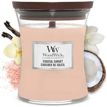WoodWick Coastal Sunset Candle - Premium Soy & Wood Wick