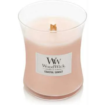 WoodWick Coastal Sunset Candle - Premium Soy & Wood Wick