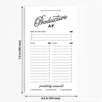 Bliss Collections Magnetic To Do List Notepad for Organizing