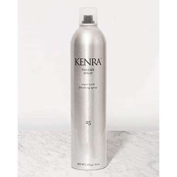 Kenra Volume Spray 25 50% | Super Hold Finishing & Styling Hairspray | Flake-free & Fast-drying | Wind & Humidity Resistance | All Hair Types | 16 oz
