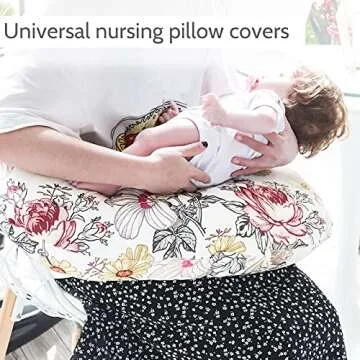 Floral Nursing Pillow Cover for Comfortable Feeding