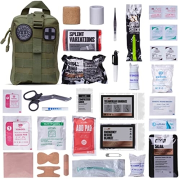 TACTICON V3 Extensive IFAK Trauma First Aid Kit | EMT Survival Med Kit | Chest Seals | Israeli Banda...