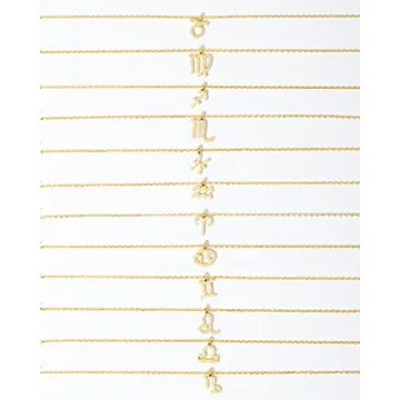 Elegant PAVOI Gold Plated Leo Astrology Necklace