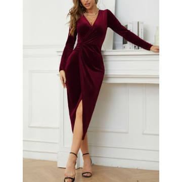 Stylish NASHALYLY Velvet Dress for Elegant Occasions