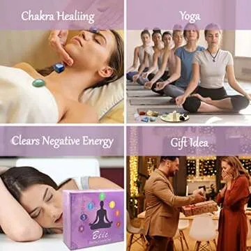 Healing Crystals Set, 23pcs Natural Healing Stones for Meditation Reiki, 7 Tumbled and 7 Raw Crystals for 7 Chakra Balancing, with Amethyst Cluster, Moon Tray, Rose Quartz Crystal Pendulum, Selenite