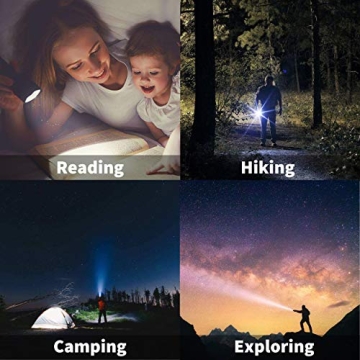 JARDLITE 4 Pack LED Flashlights - Tactical Water Resistant