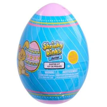Just Play Shrinky Dinks Easter Kit, 12-Pieces, Kids Art and Craft Activity Set, Kids Toys for Ages 5 Up