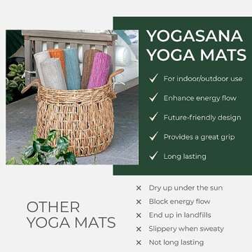Yogasana Eco-Friendly Hand-Woven Cotton Yoga Mat