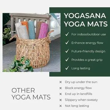 Yogasana Eco-Friendly Hand-Woven Cotton Yoga Mat