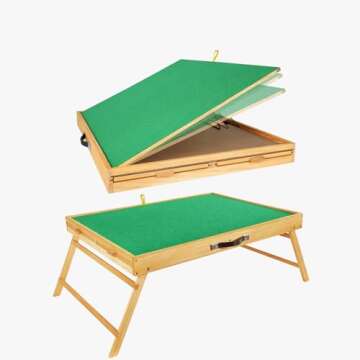ALL4JIG 2000PCS Portable Puzzle Table with Legs, Adjustable Jigsaw Wooden Puzzle Board with 4 Drawer...