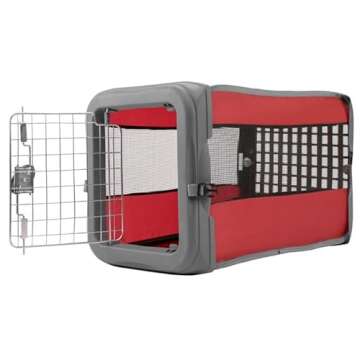 Small Pop Crate Red: Ideal Portable Dog House & Travel Kennel