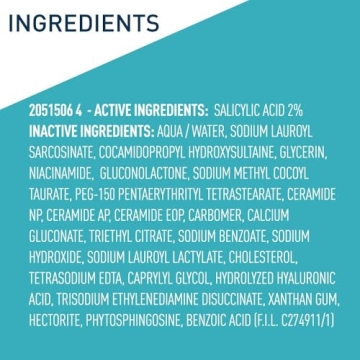 CeraVe Salicylic Acid Acne Face Wash Clear Skin