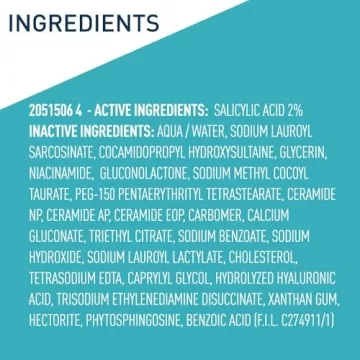 CeraVe Salicylic Acid Acne Face Wash Clear Skin