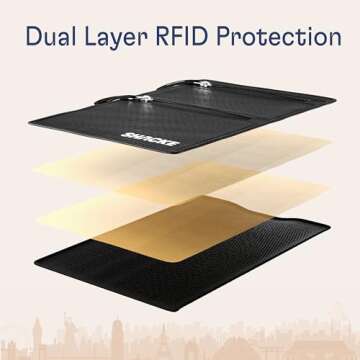 Shacke Hidden Travel Belt Wallet w/RFID Blocker (Black with Black Strap)