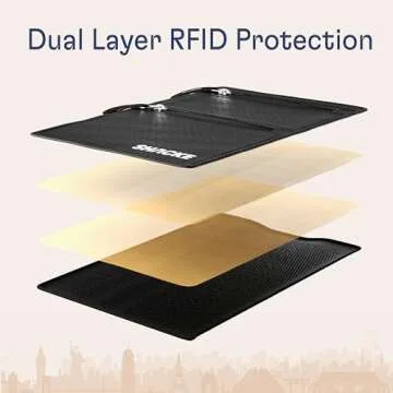 Shacke Hidden Travel Belt Wallet w/RFID Blocker (Black with Black Strap)