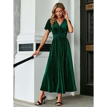 Elegant Simplee Velvet Maxi Dress for Special Occasions