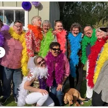 80 Gram Turkey Chandelle Feather Boa - 72 inches Long, Perfect for Halloween and Weddings