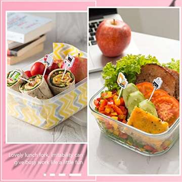 Zhanmai Transport Vehicle Food Picks Set for Bento Box Lunch Box Vehicle Food Bento Picks Cupcake Toppers Forks for Birthday Car Party Automobile Bento Decorations, 6 Styles