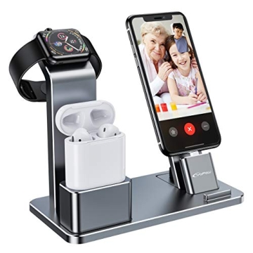 YoFeW Charging Stand for Apple Watch Charger Stand Aluminum Dock Station Compatible for iWatch Apple...