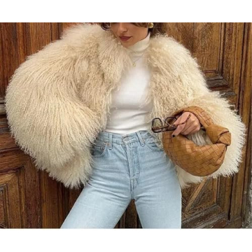 Stylish JIAYUXUAN Women's Faux Fur Coat for Winter Wear