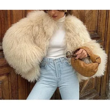 Stylish JIAYUXUAN Women's Faux Fur Coat for Winter Wear