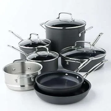 Cuisinart 11-Piece Cookware Set - Nonstick & Durable