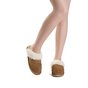 DREAM PAIRS Women's Cozy Fluffy Slippers for All Seasons
